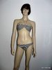 Supersexy schwarz-braun gestreifter H&M Bikini Beachwear Tanga Größe 34
