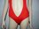 Supersexy extravaganter roter Badeanzug Beachwear Fotoshooting Größe 34/36