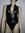 Supersexy schwarzer Badeanzug Zip Beachwear Body GoGo Fotoshooting Größe 38/40