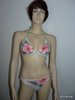 Supersexy weisser Bikini mit Blumen Beachwear Tanga Größe 34/36