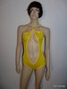 Supersexy extravaganter gelber Badeanzug Beachwear Fotoshooting Größe 34/36 x